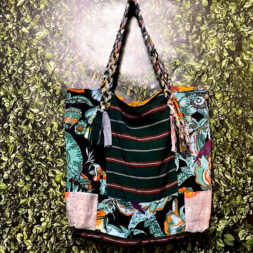 Floral Patchwork Tote Bag New Without Tags